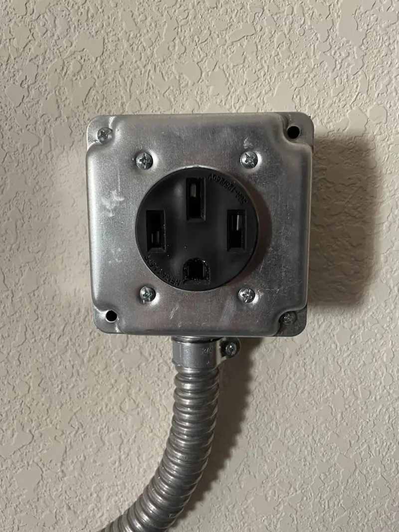 NEMA 14-50 outlet installed for Electrical Panel Upgrade in Hacienda Heights